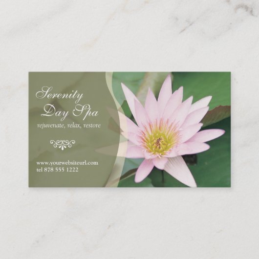 Wasser-Lilien-Visitenkarte Visitenkarte (Vorderseite)
