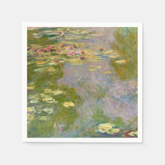 WASSER-LILIEN von Claude Monet Serviette (Vorderseite)