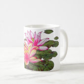 Wasser-Lilienen-Tasse Kaffeetasse (VorderseiteRechts)