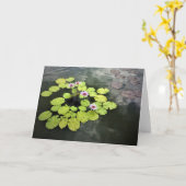 Wasser-Lilienkarte Karte (Gelbe Blume)