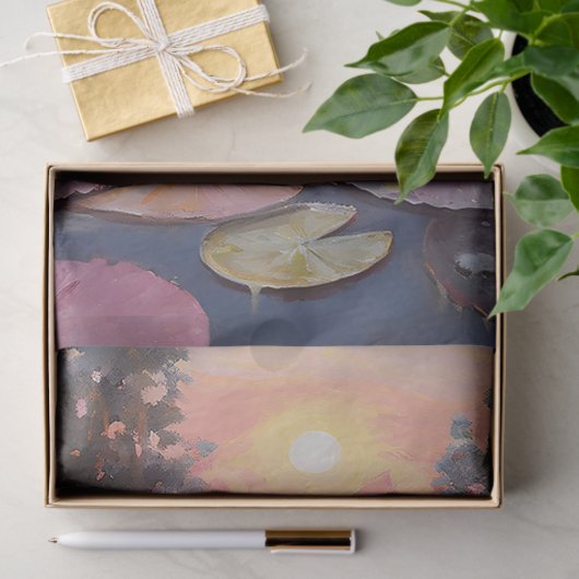 Wasser Lilies Lily Pads Malerei Decoupage Seidenpapier (Geschenk)