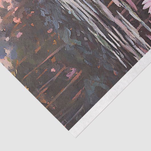 Wasser Lilies Lily Pads Malerei Decoupage Seidenpapier (Ausschnitt)