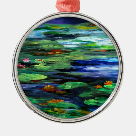 Wasser-LilieSomnolence 2010 Silbernes Ornament (Vorne)