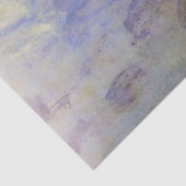 WASSER LILILIES IN PINK BLAUE POND VON Claude Mone Seidenpapier (Detail)