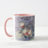 WASSER LILILIES IN PINK BLAUE POND VON Claude Mone Tasse (Links)