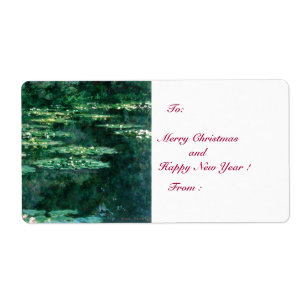 WASSER LILILIT IN GRÜNEN POND VON Claude Monet