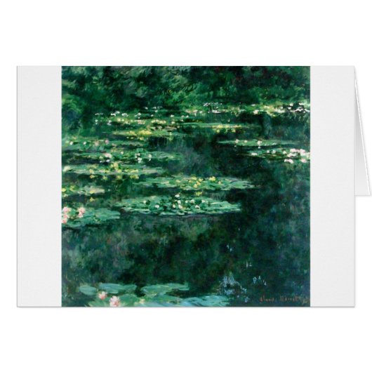 WASSER LILILIT IN GRÜNEN POND VON Claude Monet (Vorderseite (Horizontal))