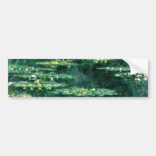 WASSER LILILIT IN GRÜNEN POND VON Claude Monet Autoaufkleber (Vorne)