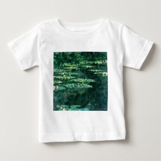 WASSER LILILIT IN GRÜNEN POND VON Claude Monet Baby T-shirt (Vorderseite)