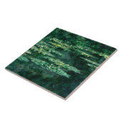 WASSER LILILIT IN GRÜNEN POND VON Claude Monet Fliese (Seite)