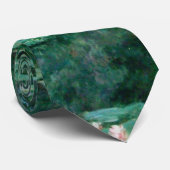 WASSER LILILIT IN GRÜNEN POND VON Claude Monet Krawatte (Gerollt)