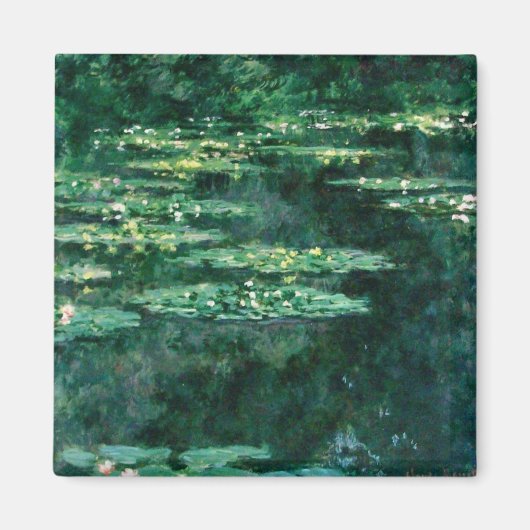 WASSER LILILIT IN GRÜNEN POND VON Claude Monet Magnet (Vorne)