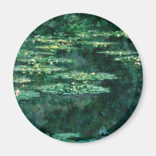 WASSER LILILIT IN GRÜNEN POND VON Claude Monet Magnet