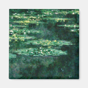 WASSER LILILIT IN GRÜNEN POND VON Claude Monet Magnet