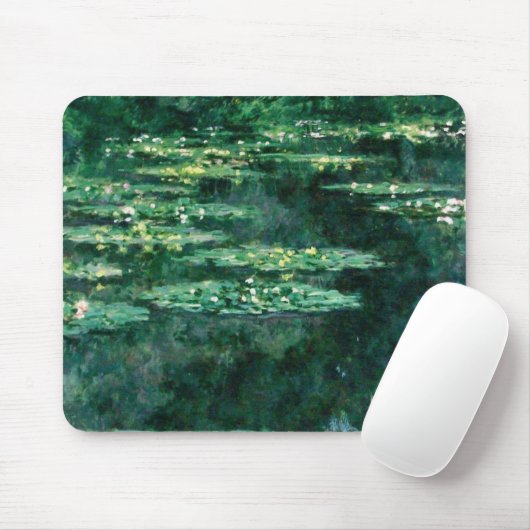 WASSER LILILIT IN GRÜNEN POND VON Claude Monet Mousepad (Mit Mouse)