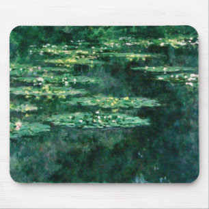 WASSER LILILIT IN GRÜNEN POND VON Claude Monet Mousepad