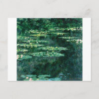 WASSER LILILIT IN GRÜNEN POND VON Claude Monet