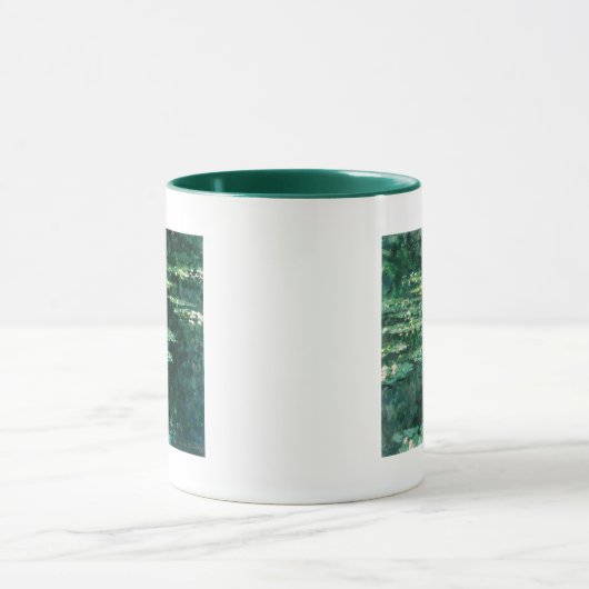 WASSER LILILIT IN GRÜNEN POND VON Claude Monet Tasse (Zentrum)