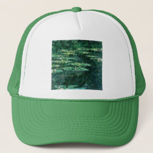 WASSER LILILIT IN GRÜNEN POND VON Claude Monet Truckerkappe