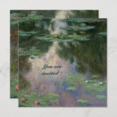 WASSER LILILIT IN PINK GREEN BLAUE REFLEKTIONEN EINLADUNG (Vorne/Hinten)