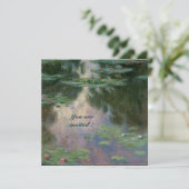 WASSER LILILIT IN PINK GREEN BLAUE REFLEKTIONEN EINLADUNG (Stehend Vorderseite)