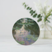 WASSER LILILIT IN PINK GREEN BLAUE REFLEKTIONEN EINLADUNG (Stehend Vorderseite)