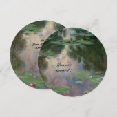 WASSER LILILIT IN PINK GREEN BLAUE REFLEKTIONEN EINLADUNG (Vorne/Hinten)