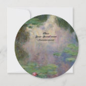 WASSER LILILIT IN PINK GREEN BLAUE REFLEKTIONEN EINLADUNG (Rückseite)