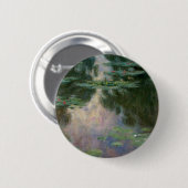 WASSER LILILIT IN PINK GREEN POND VON Claude Monet Button (Vorne & Hinten)