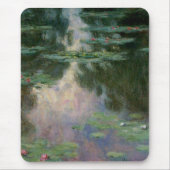 WASSER LILILIT IN PINK GREEN POND VON Claude Monet Mousepad (Vorne)