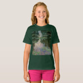 WASSER LILILIT IN PINK GREEN POND VON Claude Monet T-Shirt (Vorne ganz)