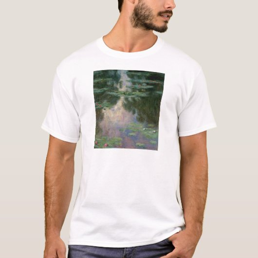 WASSER LILILIT IN PINK GREEN POND VON Claude Monet T-Shirt (Vorderseite)