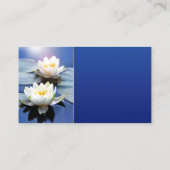 Wasser Lily Mindfulness Medizin Yoga Visitenkarte (Rückseite)