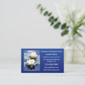 Wasser Lily Mindfulness Medizin Yoga Visitenkarte (Stehend Vorderseite)