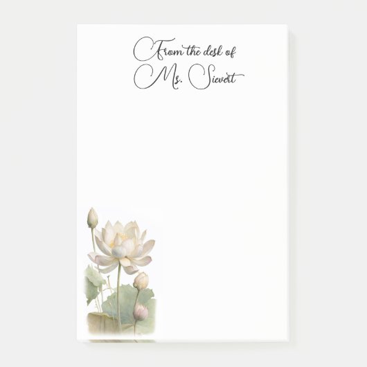 Wasser Lily Post-it-Notizen Post-it Klebezettel (Vorderseite)