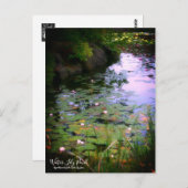 Wasser-Lily-Teich:Postkarte Postkarte (Vorne/Hinten)