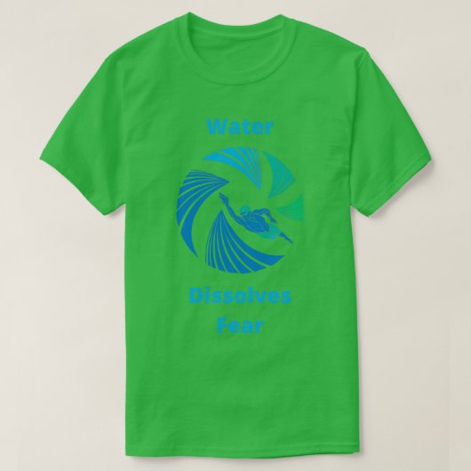Wasser löst AngstOpen Water Schwimmer T-Shirt (Design vorne)