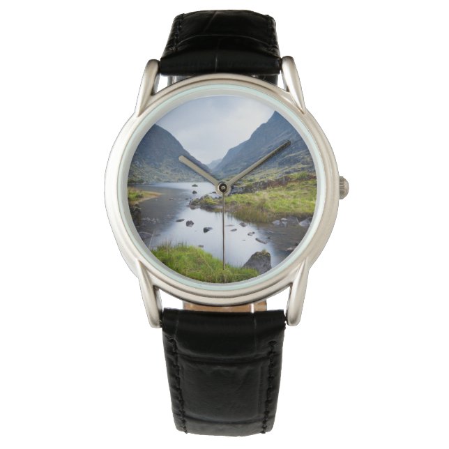 Wasser | Lücke von Dunloe Landkreis Kerry Irland Armbanduhr (Vorderseite)