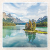 Wasser | Maligne Lake, Jasper National Park, Kanad Glasuntersetzer (Vorderseite)
