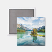 Wasser | Maligne Lake, Jasper National Park, Kanad Magnet (Vorderseite/Rückseite)