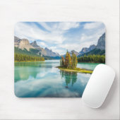 Wasser | Maligne Lake, Jasper National Park, Kanad Mousepad (Mit Mouse)