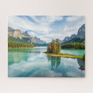 Wasser Maligne Lake, Jasper National Park, Kanad Puzzle