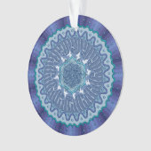 Wasser Mandala Akrylic Ornament (Vorderseite)