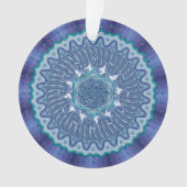 Wasser Mandala Akrylic Ornament (Vorderseite)