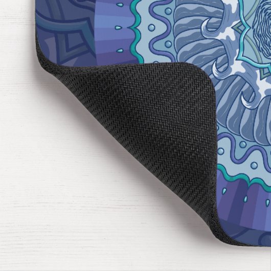 Wasser-Mandala Mousepad (Ecke)