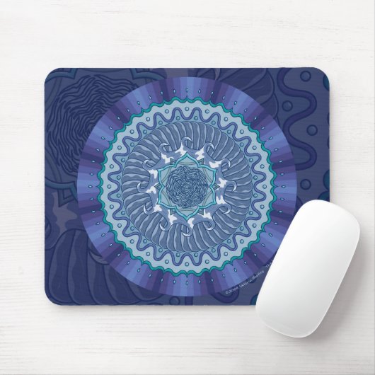 Wasser-Mandala Mousepad (Mit Mouse)