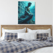 Wasser-Mann Leinwanddruck (Insitu (Schlafzimmer))