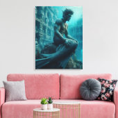 Wasser-Mann Leinwanddruck (Insitu (Wohnzimmer))