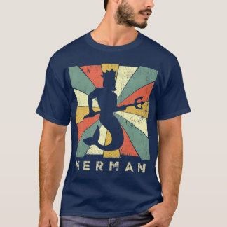 Wasser-Mann Liebhaber Vintage Retro Stil T-Shirt
