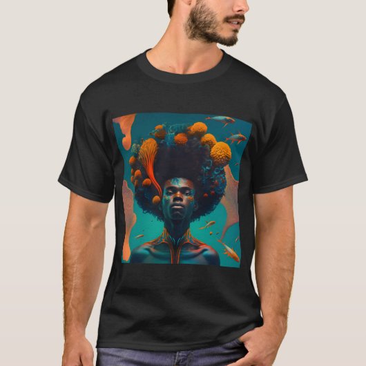 Wasser mann Orange T-Shirt (Vorderseite)